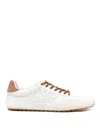 Tory Burch Lace-up Footwear Featuring Contrasting Heel In White