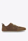 Tory Burch Field Suede And Mesh Sneakers In Brown