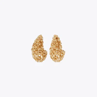 Tory Burch Filigree Pierced Earrings In Gold