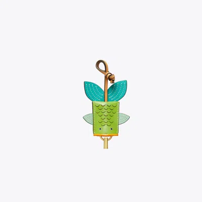 Tory Burch Fish Bag Charm In Green