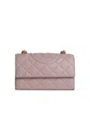 Tory Burch Leather Crossbody Bag Chain Strap In Liliac