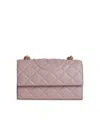 Tory Burch Leather Crossbody Bag Chain Strap In Liliac