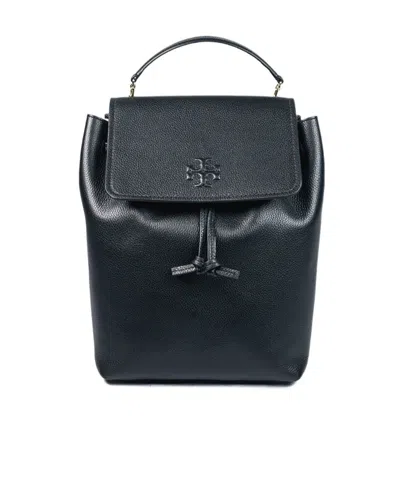 Tory Burch Flap Backpack In Black