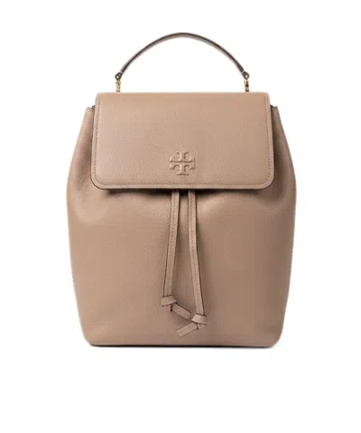 Tory Burch Flap Backpack In Brown