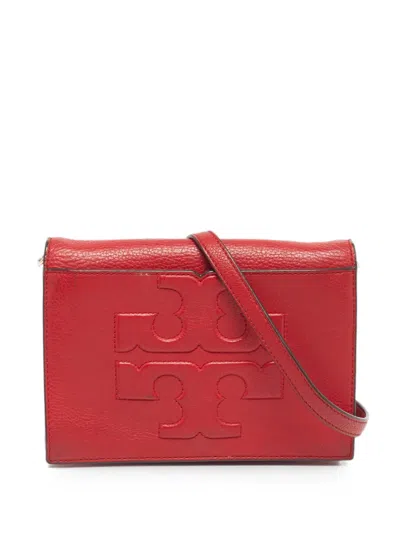 Pre-owned Tory Burch Flap Cross Body Bag In Red