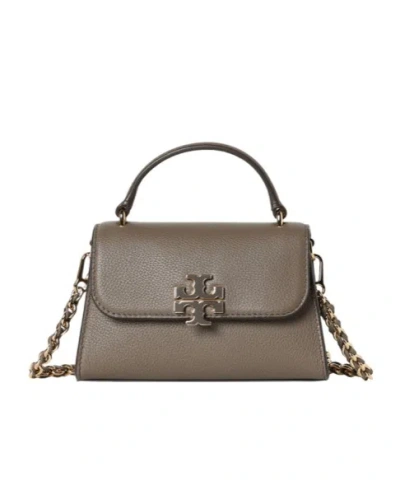 Tory Burch Flap Shoulder Bag In Gray