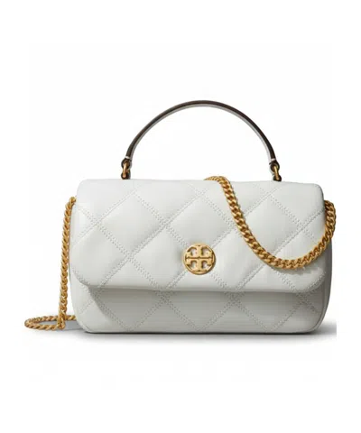 Tory Burch Flap Shoulder Bag In White