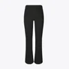 Tory Burch Flared Cropped Compression Pant In Black