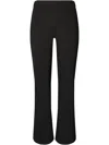 Tory Burch Flared Cropped Compression Trousers In Black