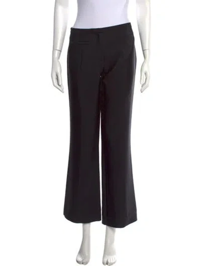 Pre-owned Tory Burch Flared Pants In Black