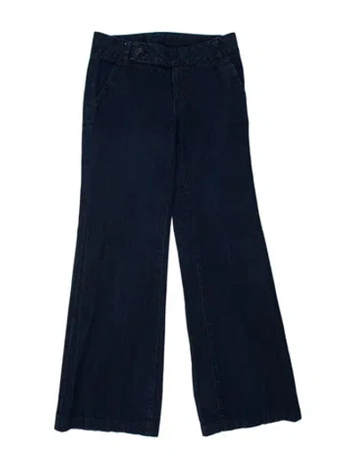 Pre-owned Tory Burch Flared Pants In Blue