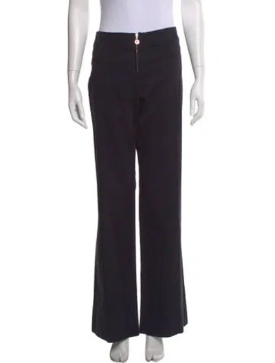 Pre-owned Tory Burch Flared Pants In Blue