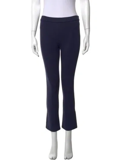 Pre-owned Tory Burch Flared Pants In Blue