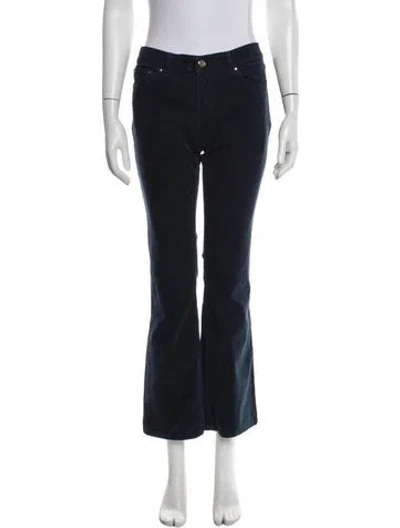 Pre-owned Tory Burch Flared Pants In Blue