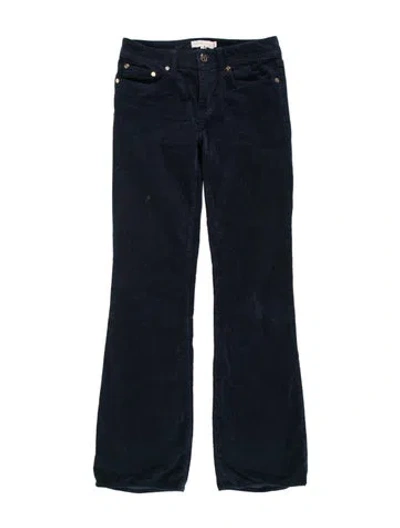 Pre-owned Tory Burch Flared Pants In Blue