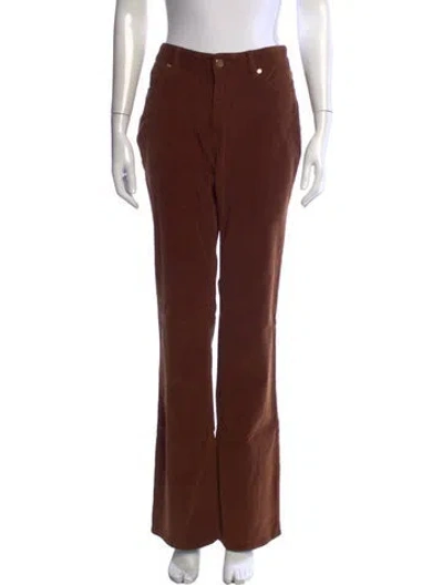 Pre-owned Tory Burch Flared Pants In Brown