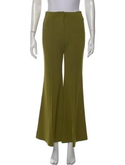 Pre-owned Tory Burch Flared Pants In Green
