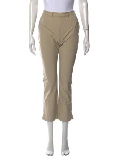 Pre-owned Tory Burch Flared Pants In Neutral