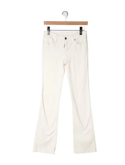 Pre-owned Tory Burch Flared Pants In Neutrals