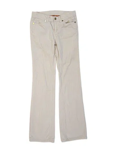 Pre-owned Tory Burch Flared Pants In Neutrals