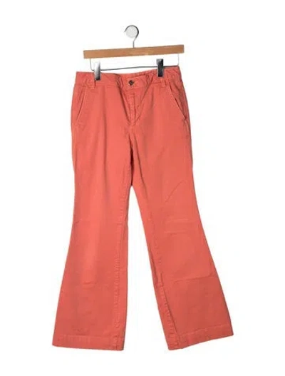 Pre-owned Tory Burch Flared Pants In Orange