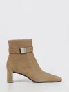 Tory Burch Georgia Suede Ankle Boots With Block Heel In Green