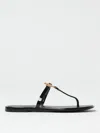 Tory Burch Embellished Thong Sandals In Black