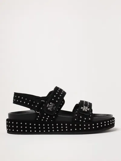 TORY BURCH FLAT SANDALS TORY BURCH WOMAN COLOR BLACK,G46650002