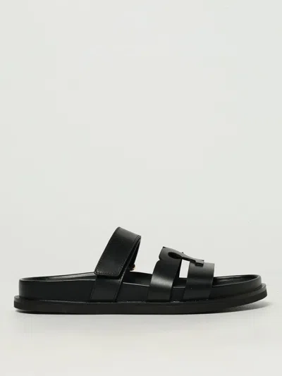 TORY BURCH FLAT SANDALS TORY BURCH WOMAN COLOR BLACK,H11278002