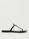 Tory Burch Flat Sandals  Woman Color Black In Black