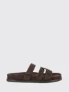 Tory Burch Dark Brown Ines Sport Slide Sandals In Animal Print