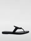Tory Burch Miller Flip-flop Slides In Schwarz