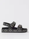 Tory Burch 35mm T Mono Kira Sport Jacquard Sandals In Blue