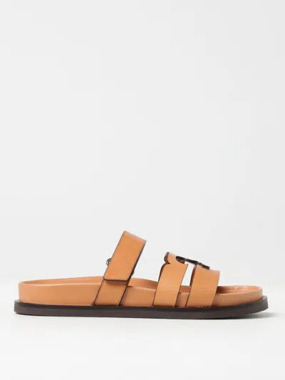 TORY BURCH FLAT SANDALS TORY BURCH WOMAN COLOR BROWN,G91542032