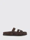 Tory Burch Dark Brown Ines Sport Slide Sandals In Brown
