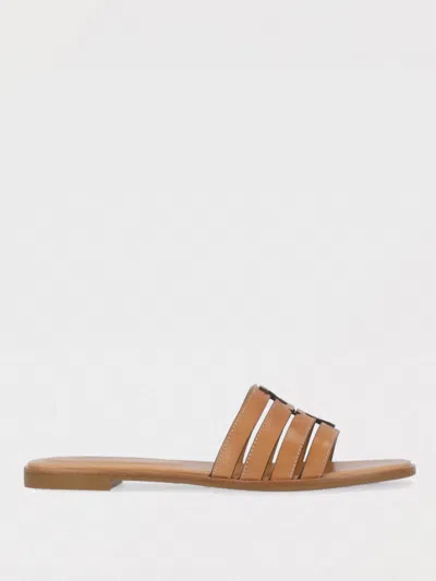 TORY BURCH FLAT SANDALS TORY BURCH WOMAN COLOR CAMEL,G81684042
