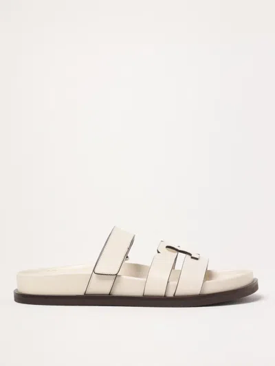 TORY BURCH FLAT SANDALS TORY BURCH WOMAN COLOR WHITE,G44055001