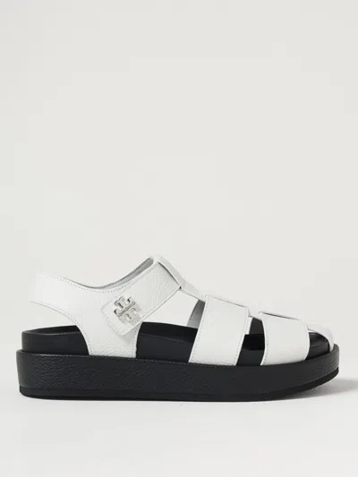 Tory Burch Flat Sandals  Woman Color White