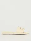 Tory Burch Flat Sandals  Woman Color White