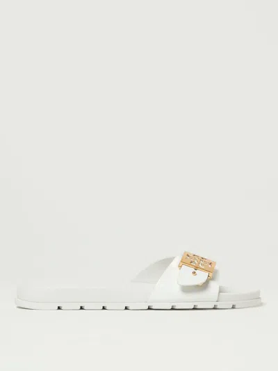TORY BURCH FLAT SANDALS TORY BURCH WOMAN COLOR WHITE,H14637001