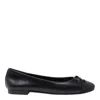 Tory Burch Woman Ballet Flats Black Size 7 Leather In Black