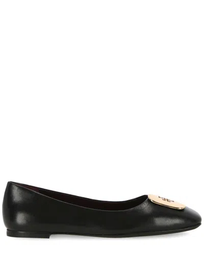 Tory Burch Flat Shoes In Black