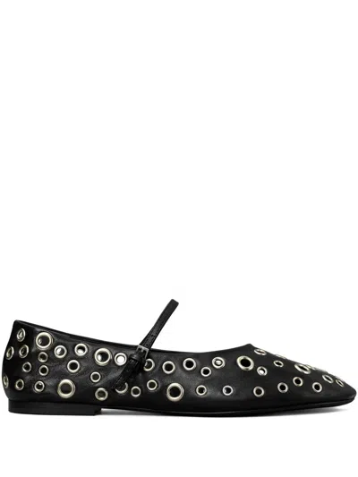 Tory Burch Flat Shoes In Black