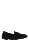 TORY BURCH TORY BURCH BLACK SUEDE LOAFERS