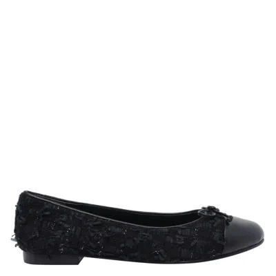 Tory Burch Flat Shoes In Black