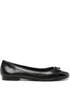 Tory Burch Pointed Ballerina In Black
