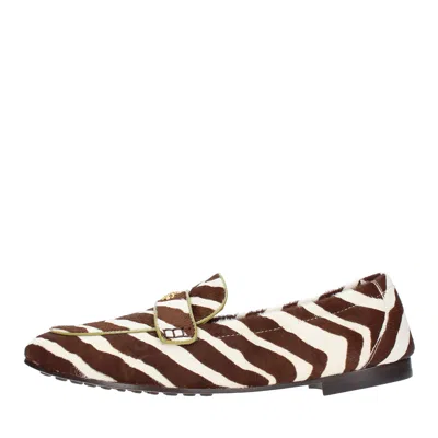 Tory Burch Flat Shoes Brown In Marrone Marroni