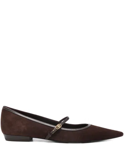 Tory Burch Flat Shoes Dark Cocoa Brown