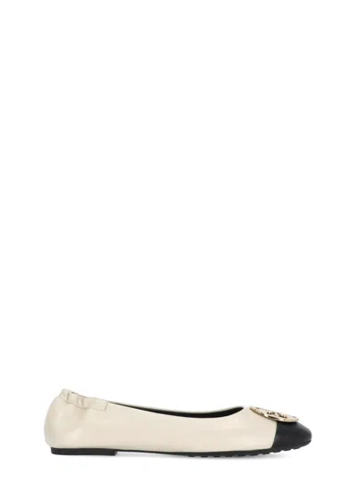 Tory Burch Flat Shoes In Ivory