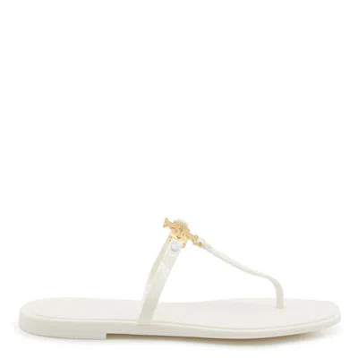 Tory Burch Flat Shoes In Ivory / Gold